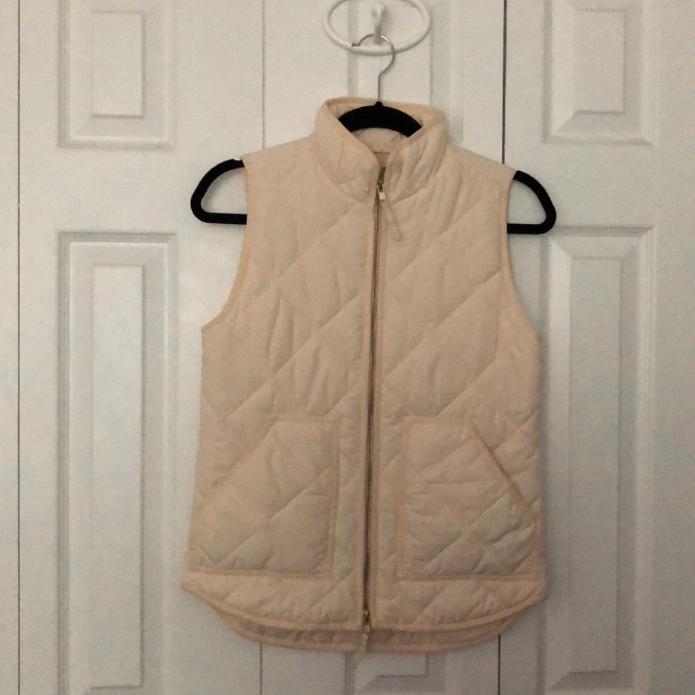 J.Crew Ivory Down Vest